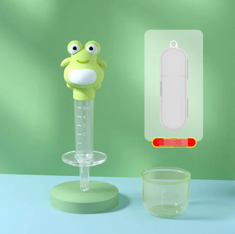 Frog Medicine Feeder for Kids - Anti-choking Syringe