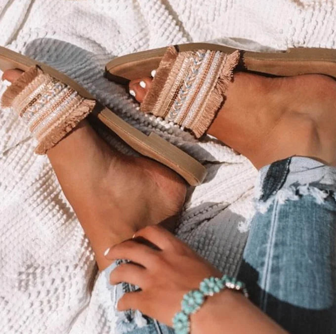 European and American Women's Flat Sandals Slippers