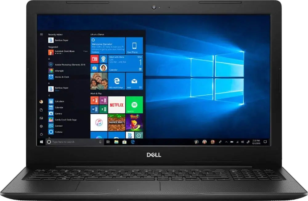 Dell New Inspiron i3583 15.6" HD Touch-Screen Laptop - Intel i5-8265U - 8GB DDR4-256GB SSD - Windows 10 - Wireless-AC - Bluetooth SD Card Reader HDMI & USB 3.1 -Waves MaxxAudio Pro- Black