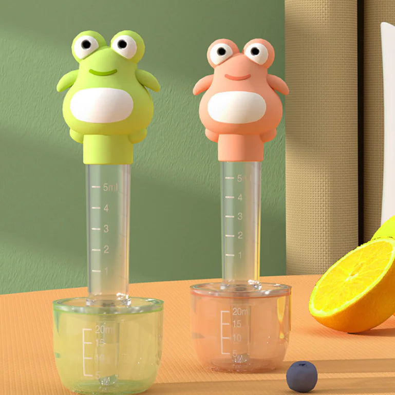 Frog Medicine Feeder for Kids - Anti-choking Syringe