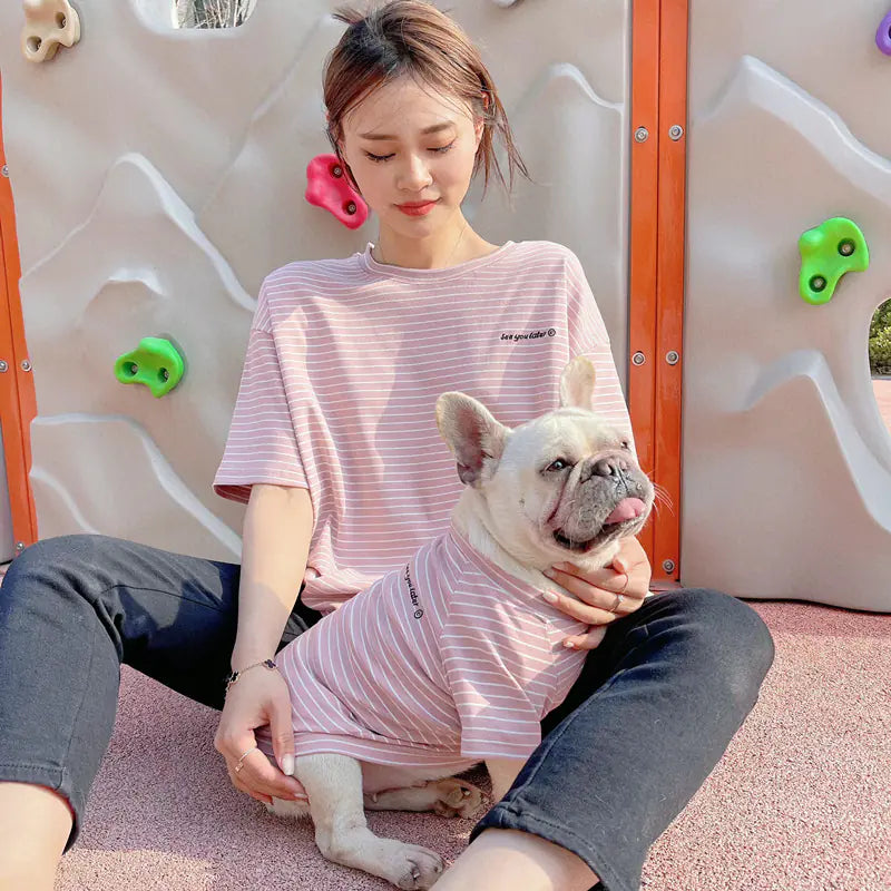 Short Sleeve Matching Pet and Parent Outfit