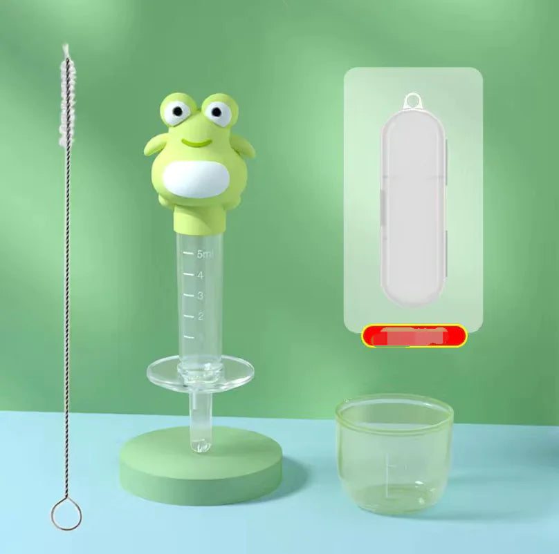 Frog Medicine Feeder for Kids - Anti-choking Syringe