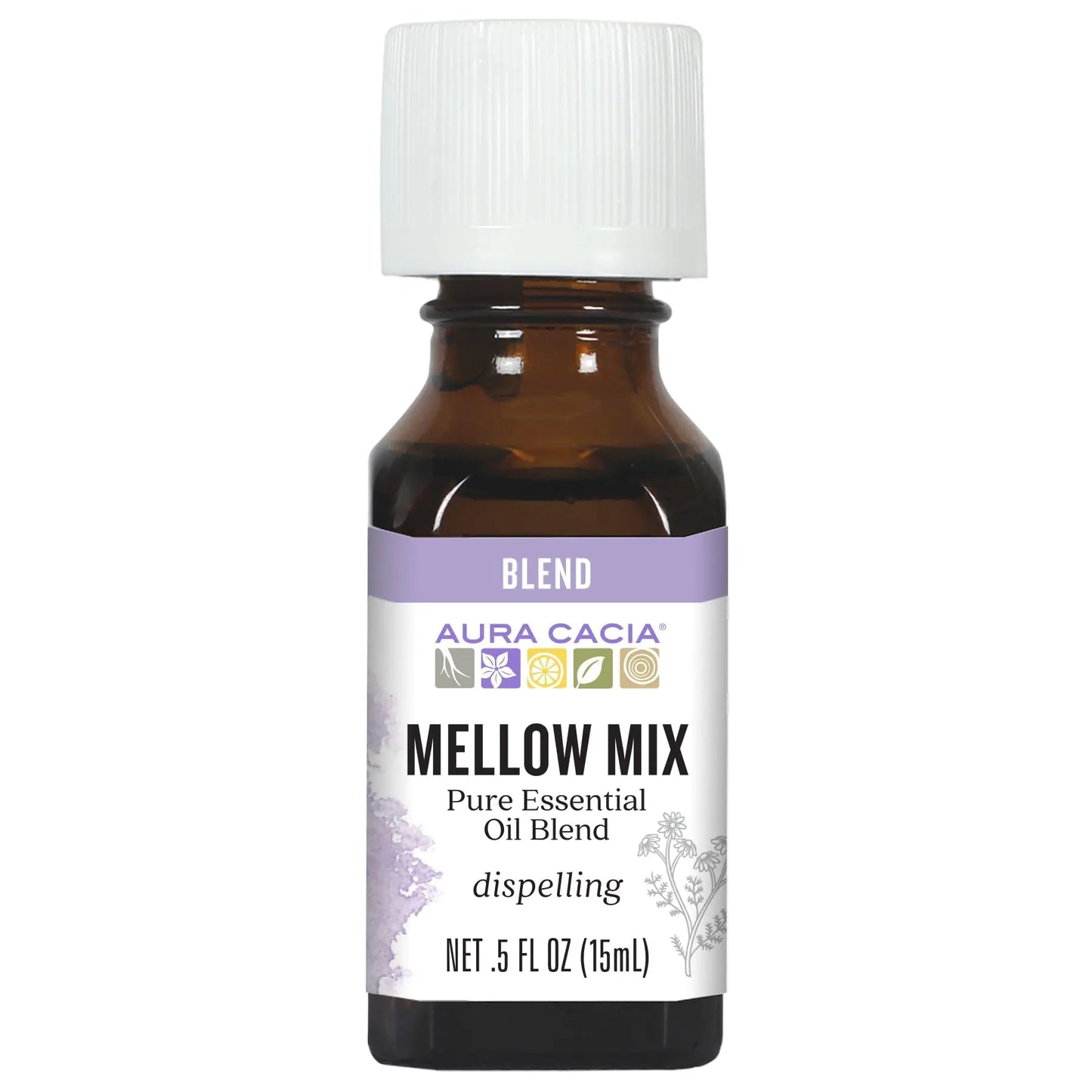Aura Cacia Mellow Mix Essential Oil Blend | 0.5 fl. oz.