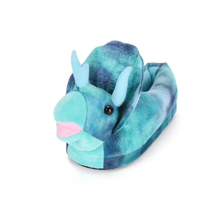 Triceratops Plush Slippers - European and American Style