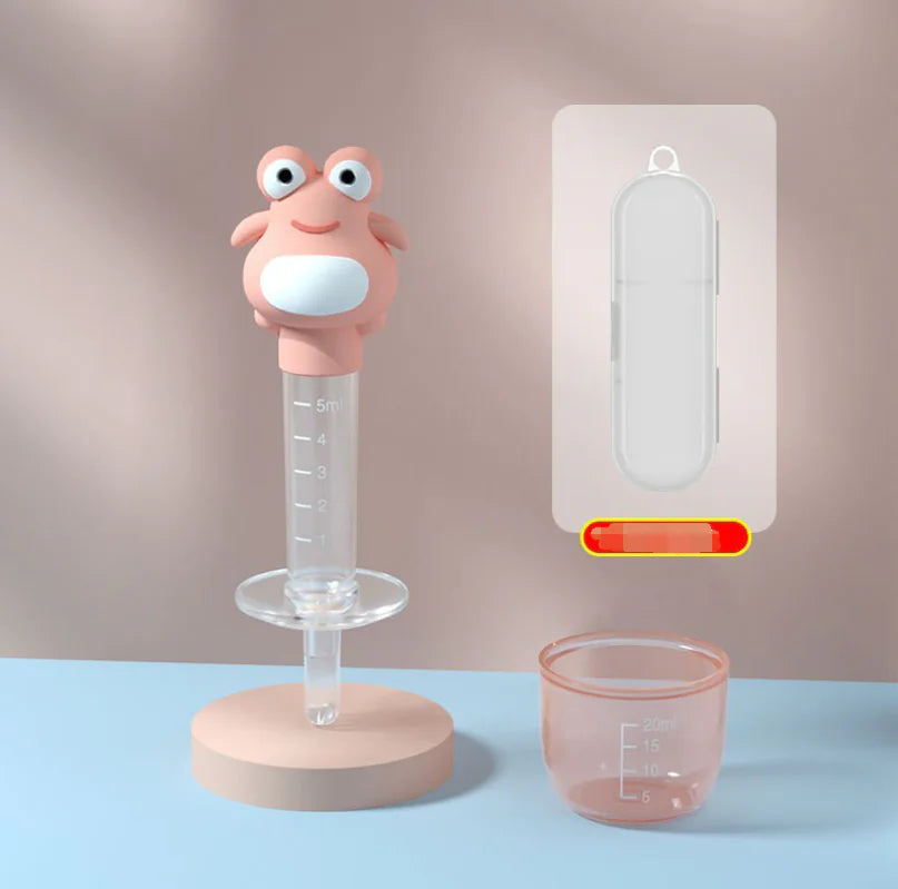 Frog Medicine Feeder for Kids - Anti-choking Syringe