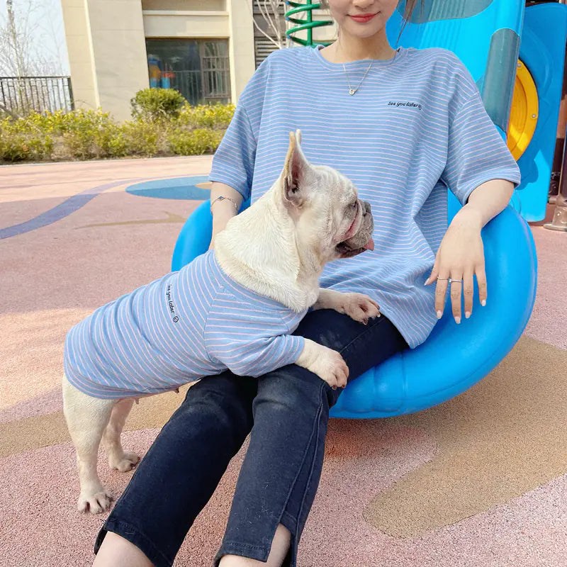 Short Sleeve Matching Pet and Parent Outfit