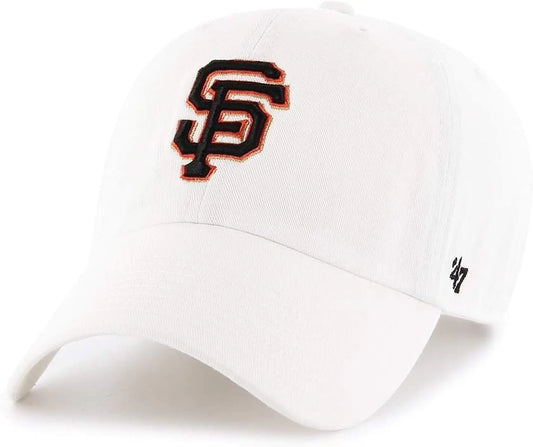 47 MLB White Clean Up Adjustable Hat Cap Adult One Size (San Francisco Giants White)