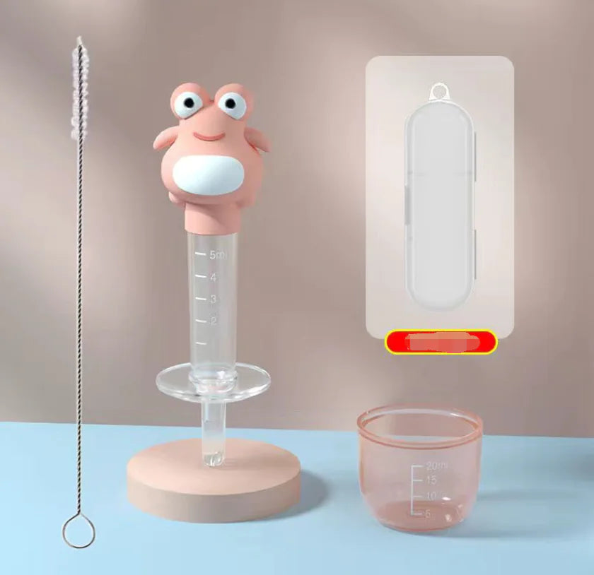 Frog Medicine Feeder for Kids - Anti-choking Syringe