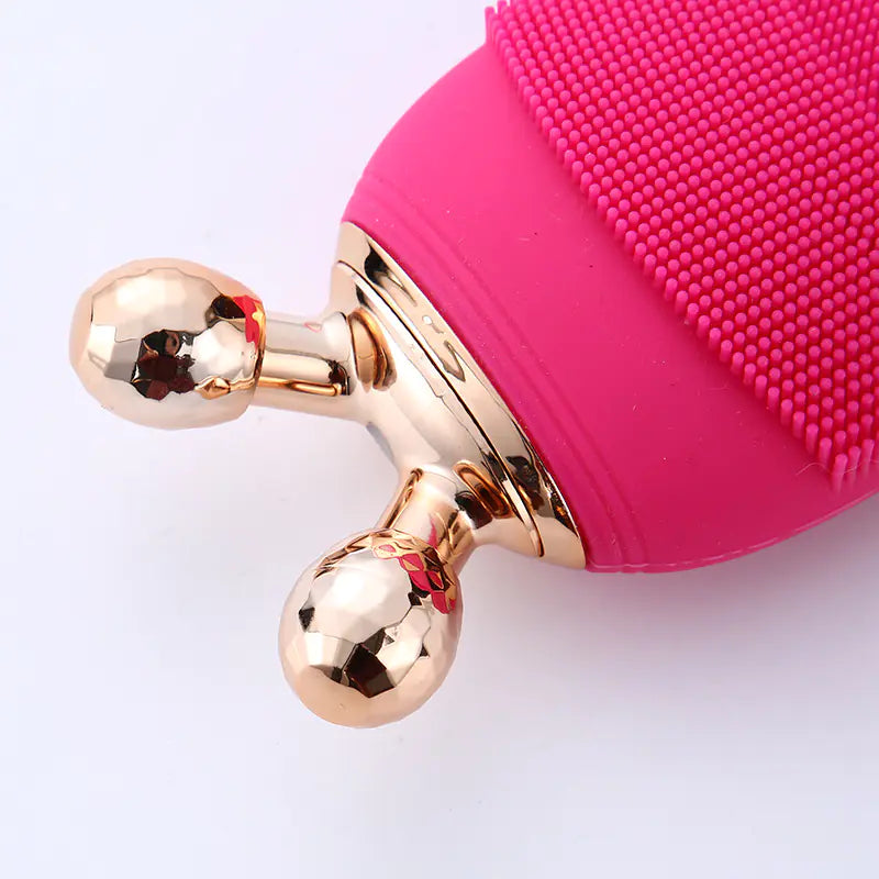 Pore Cleanser and Facial Slimming Device with Silicone